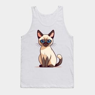 standing siamese cat Tank Top